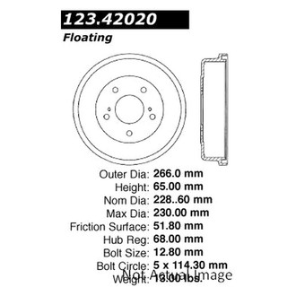 Centric® - C-Tek™ Standard Brake Drum