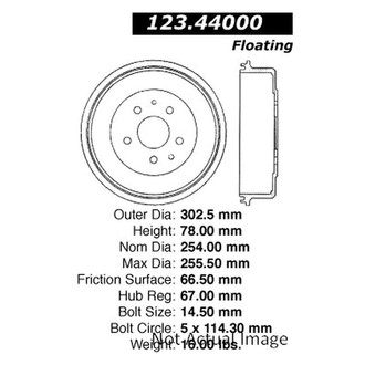 Centric® - C-Tek™ Standard Rear Brake Drum