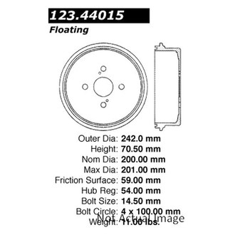 Centric® - C-Tek™ Standard Brake Drum