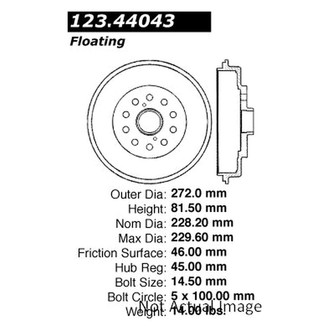 Centric® - C-Tek™ Standard Rear Brake Drum