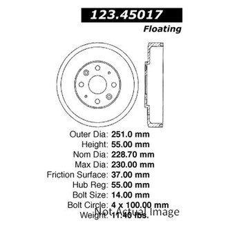 Centric® - C-Tek™ Standard Brake Drum