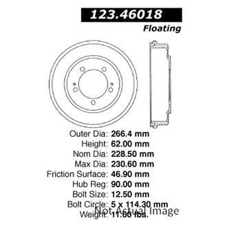 Centric® - C-Tek™ Standard Brake Drum