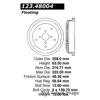 Centric® - C-Tek™ Standard Rear Brake Drum