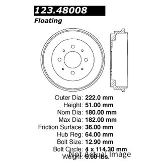 Centric® - C-Tek™ Standard Rear Brake Drum