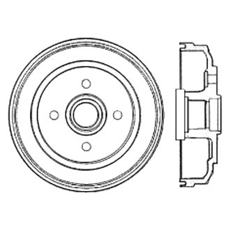Centric® - C-Tek™ Standard Rear Brake Drum