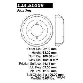 Centric® - C-Tek™ Standard Rear Brake Drum