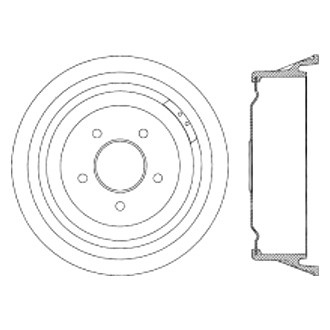 Centric® - C-Tek™ Standard Rear Brake Drum
