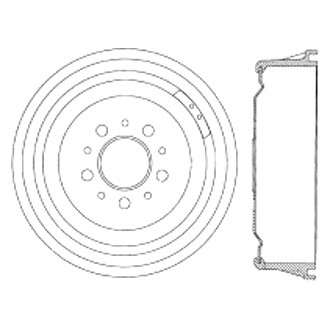 Centric® - C-Tek™ Standard Rear Brake Drum