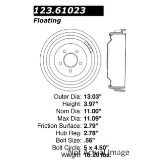 Centric® - C-Tek™ Standard Brake Drum