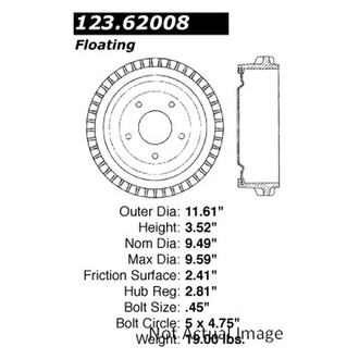 Centric® - C-Tek™ Standard Brake Drum