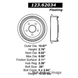Centric® - C-Tek™ Standard Brake Drum