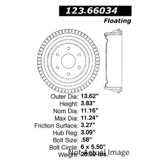 Centric® - C-Tek™ Standard Brake Drum