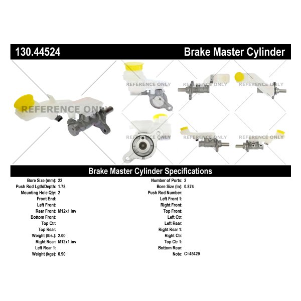 Centric® - Premium™ Brake Master Cylinder