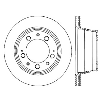 Centric® - C-Tek™ Standard Slotted Vented Rear Passenger Side Brake Rotor