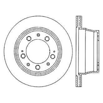 Centric® - C-Tek™ Standard Slotted Brake Rotors