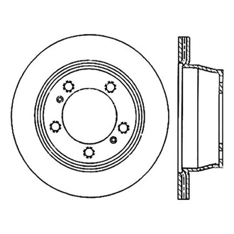 Centric® - C-Tek™ Standard Slotted Vented Rear Driver Side Brake Rotor