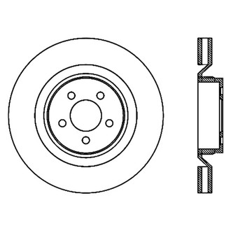 Centric® - C-Tek™ Standard Slotted Brake Rotors