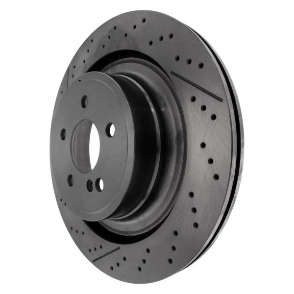 Centric® - C-Tek™ Standard Drilled and Slotted 1-Piece Rear Brake Rotor