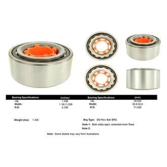 Centric® - Premium™ Front Driver Side Double Row Wheel Bearing