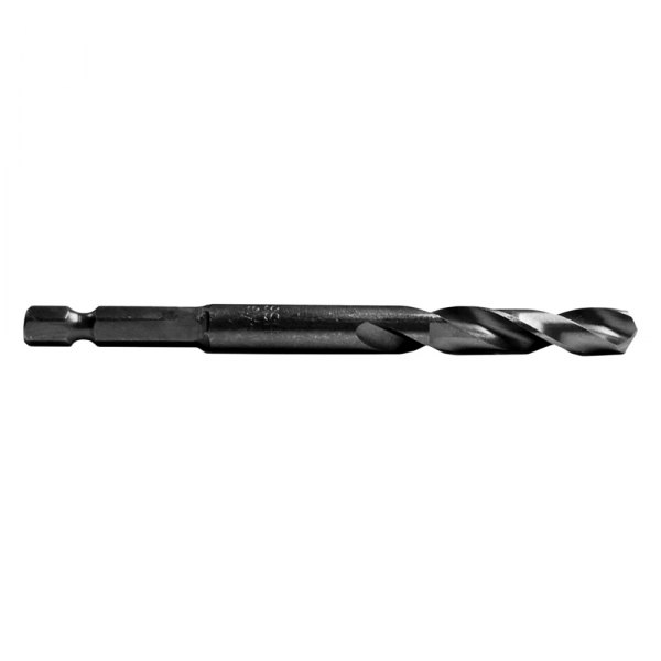 Century Drill & Tool® - Impact Pro™ 1/4" M2 Steel Black Oxide SAE Hex Shank Drill Bits (2 Pieces)