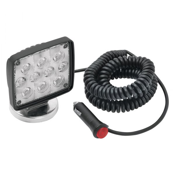 Wesbar® - Rectangular Auxiliary LED Work Light (With 19' Coiled Cord and Magnetic Base)
