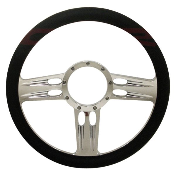 CFR Performance® - 3-Spoke Billet Aluminum Chrome Style 4 Steering Wheel