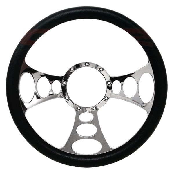 CFR Performance® - 3-Spoke Billet Aluminum Chrome Style 8 Steering Wheel