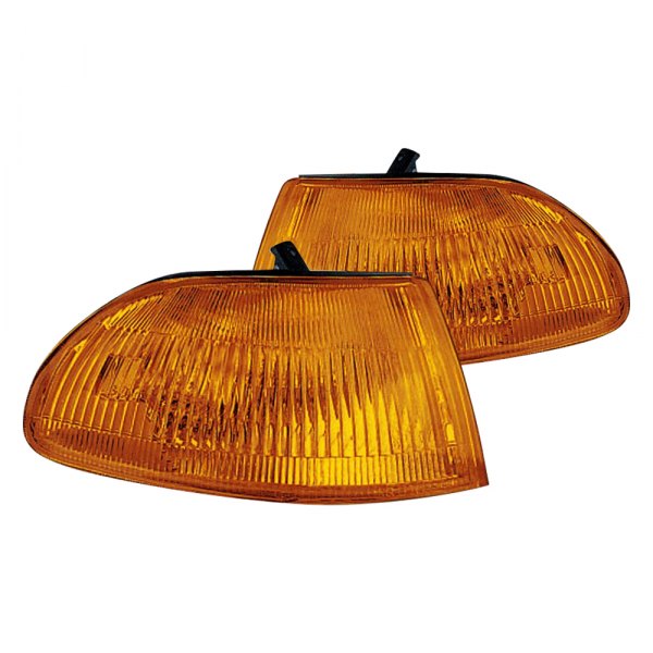 CG® - Chrome/Amber Factory Style Turn Signal/Corner Lights, Honda Civic