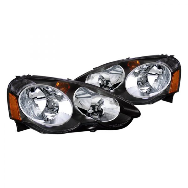 CG® - Black Euro Headlights, Acura RSX