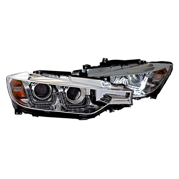 CG® - Chrome LED DRL Bar Projector Headlights, BMW 3-Series