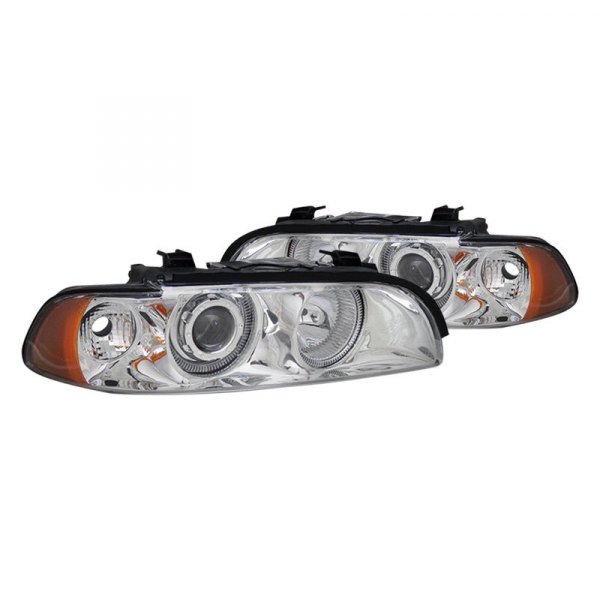CG® - Chrome LED Halo Projector Headlights, BMW 5-Series