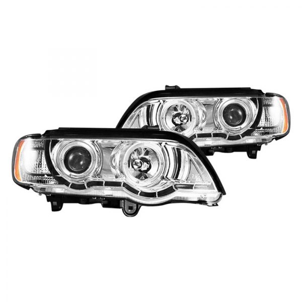 CG® - Chrome Halo Projector Headlights with Parking LEDs, BMW X5