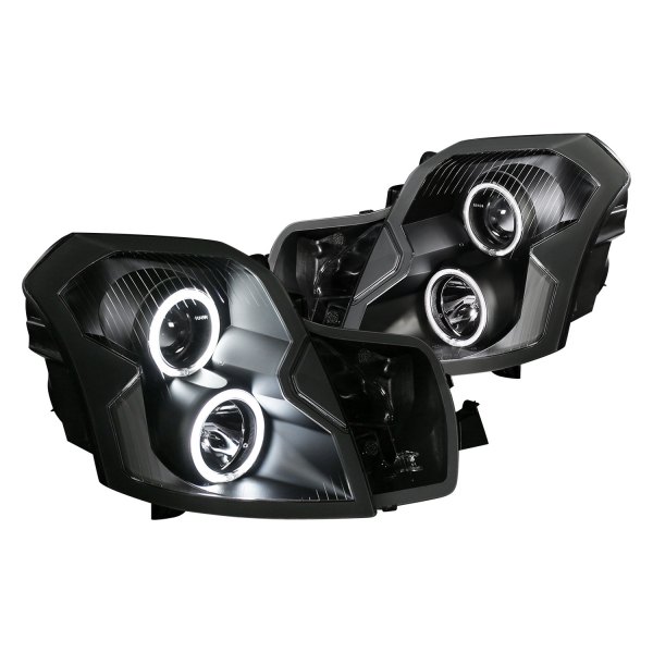 CG® - Black Halo Projector Headlights, Cadillac CTS