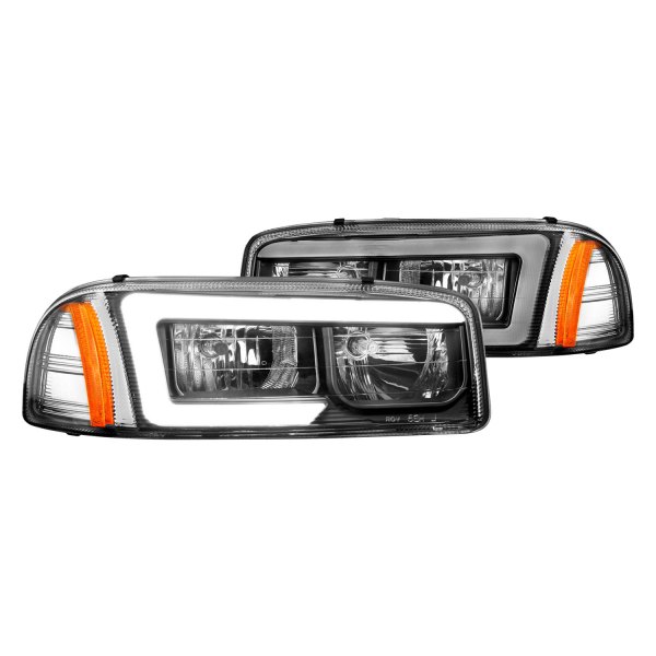 CG® - Black LED DRL Bar Headlights