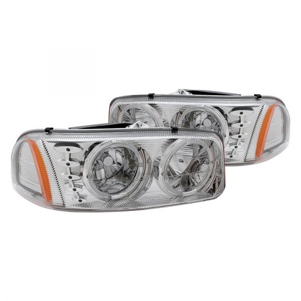 CG® - Chrome Halo Euro Headlights with LED DRL