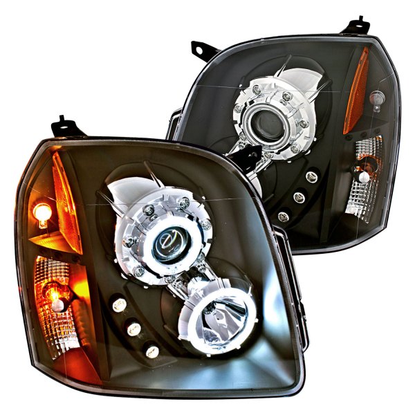 CG® - Black Halo Projector Headlights with Parking LED's