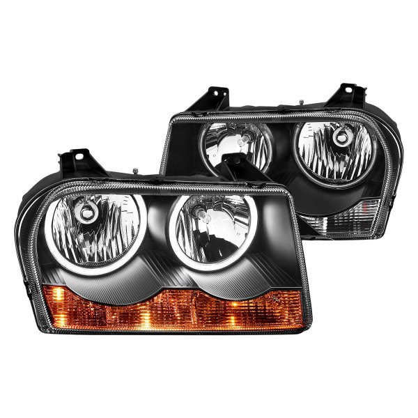 CG® - Black Halo Headlights, Chrysler 300