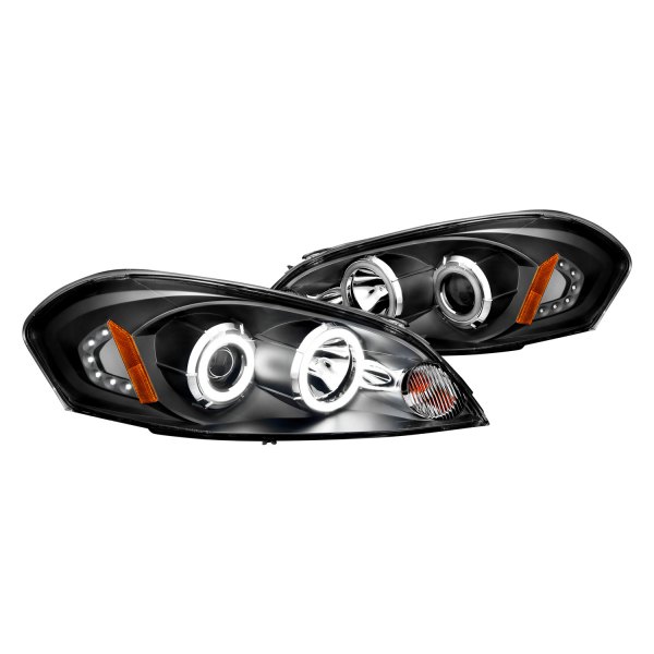 CG® - Black Halo Projector Headlights with Parking LEDs