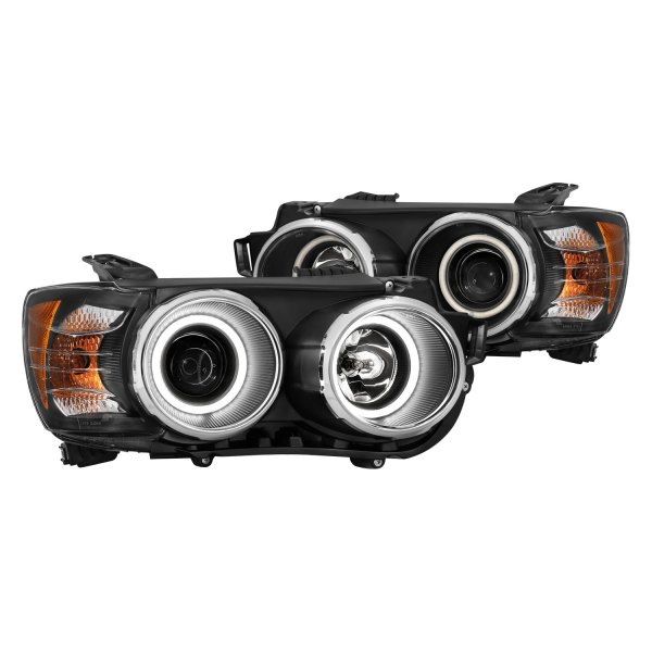 CG® - Black Halo Projector Headlights, Chevy Sonic