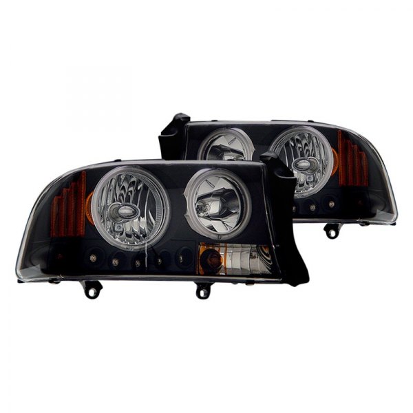 CG® - Black Halo Euro Headlights with Parking LEDs