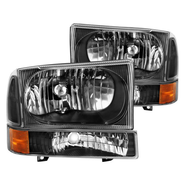 CG® - Black Euro Headlights, Ford Excursion