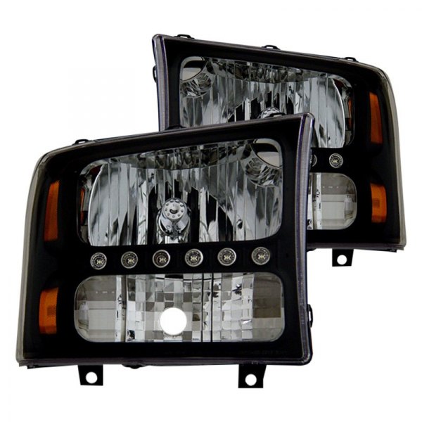CG® - Black Euro Headlights with Parking LEDs
