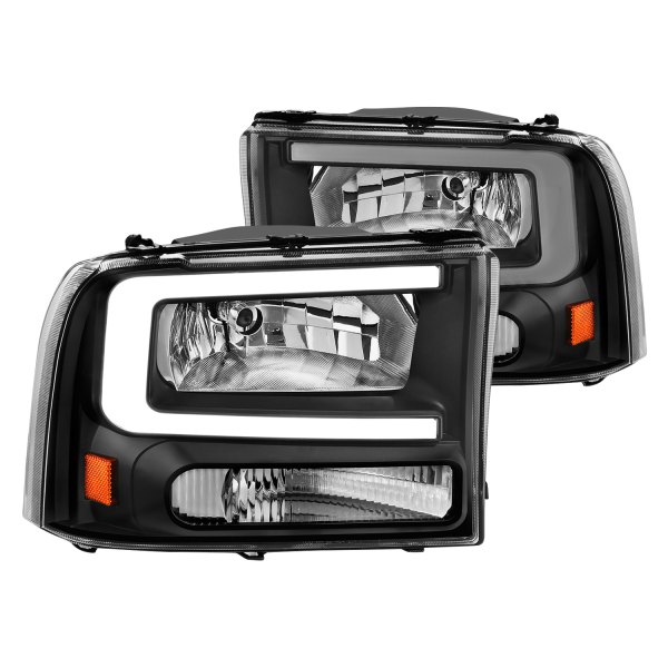 CG® - Black LED DRL Bar Headlights