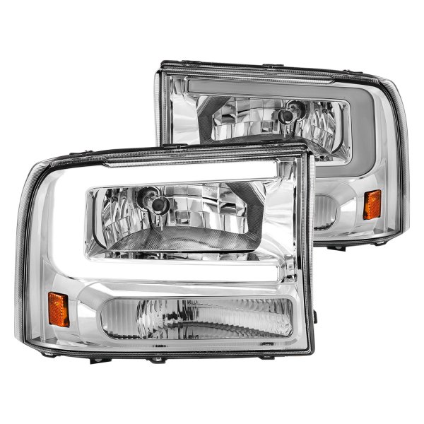 CG® - Chrome LED DRL Bar Headlights