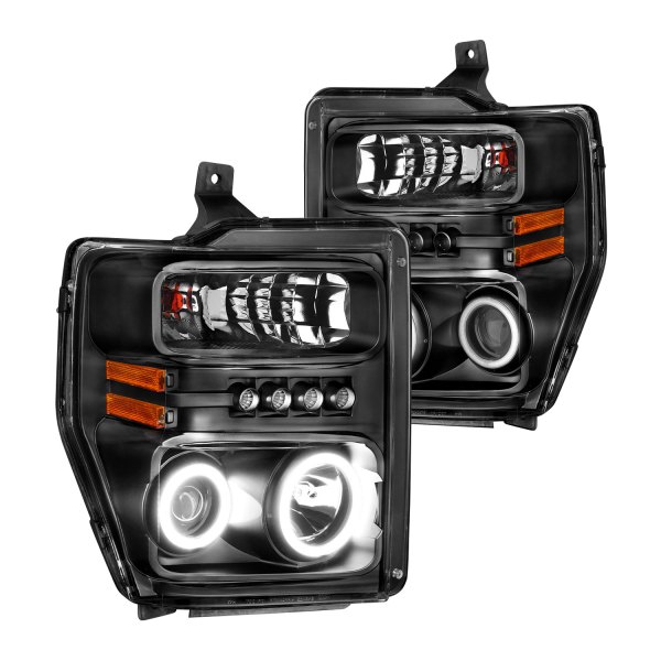 CG® - Black Halo Projector Headlights with Parking LEDs