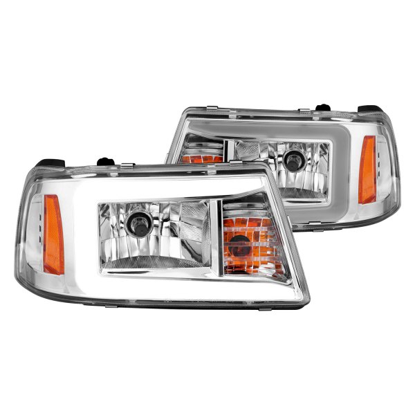 CG® - Chrome LED DRL Bar Headlights, Ford Ranger