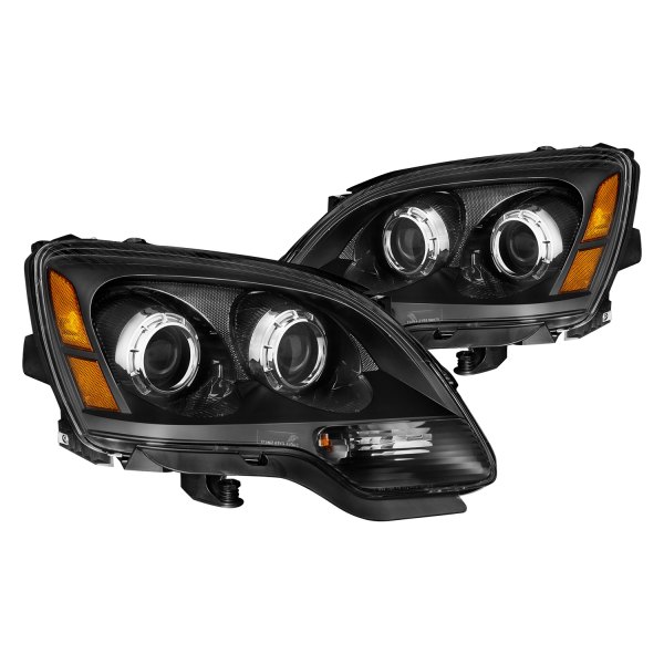 CG® - Black Projector Headlights, GMC Acadia