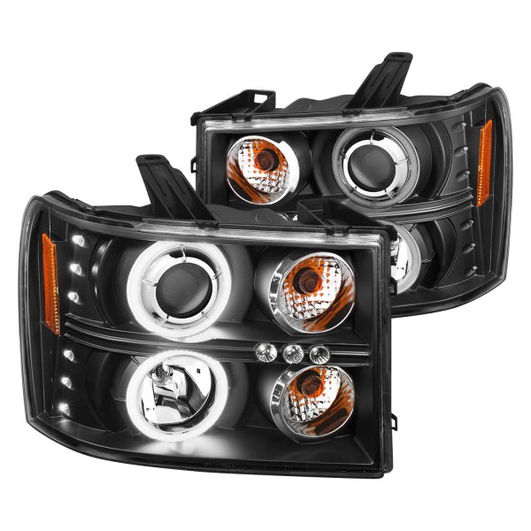 CG® - Black Halo Projector Headlights with LED DRL