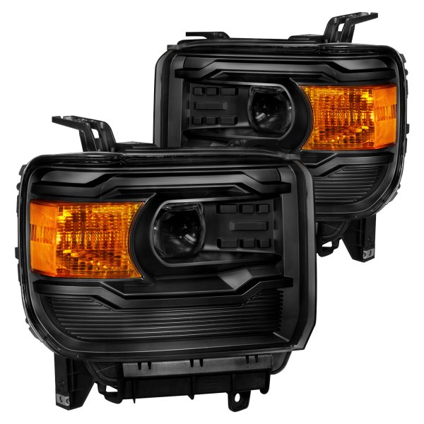 CG® 02-AZ-GS14-PBC-Q-G4-A - Black Projector Headlights