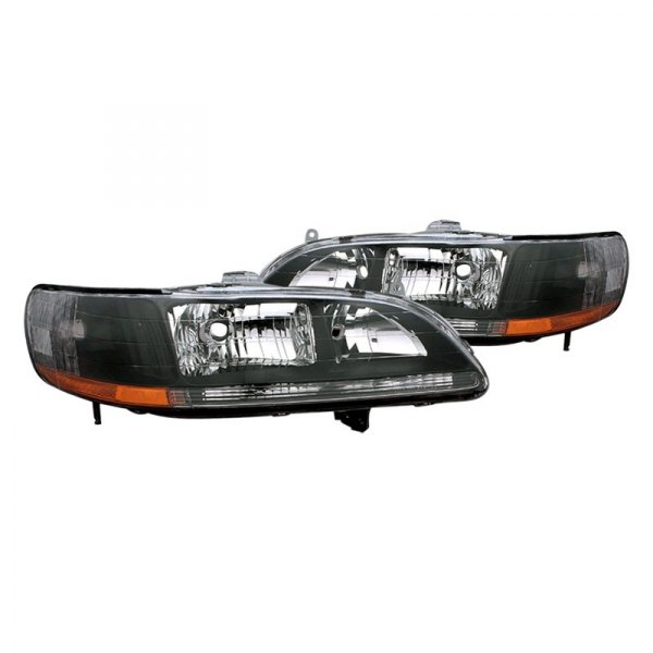 CG® - Black Euro Headlights, Honda Accord